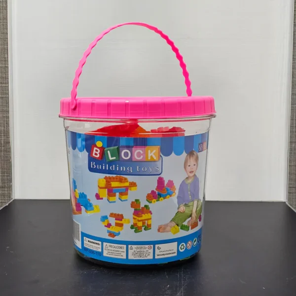 Building Blocks Basket – 110 Pcs Colorful Construction Set for Kids - Image 3