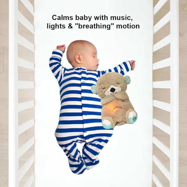 Fun Toy Breathing Bear – Realistic Plush Cuddly Toy for Kids - Image 8