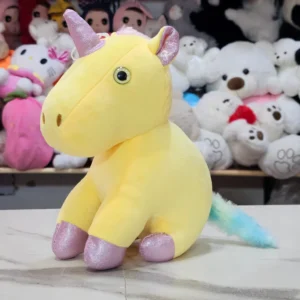 Unicorn Soft Toy – Yellow Colour 25cm |The Kids Land