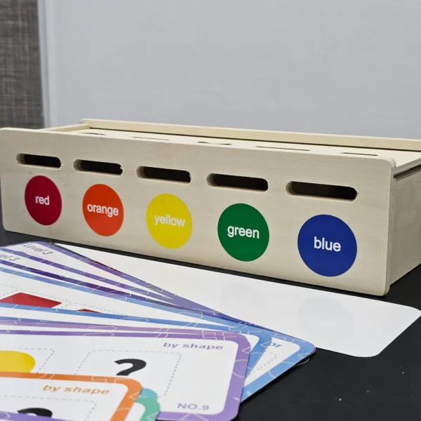 Wooden Sorting Box – Shape & Color Learning Toy for Toddlers - Image 4