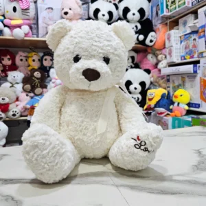 White Fulfy Bear – 45cm Soft Plush Toy |The Kids Land