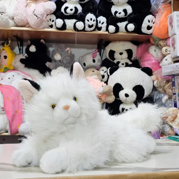 White Persian Cat Plush – 35cm Soft Toy with Sound | Kids Land - Image 3