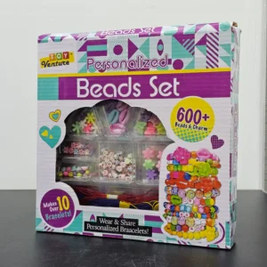Beads Set for Girls – 600+ Colorful Beads & Charms | DIY Jewelry Making Kit