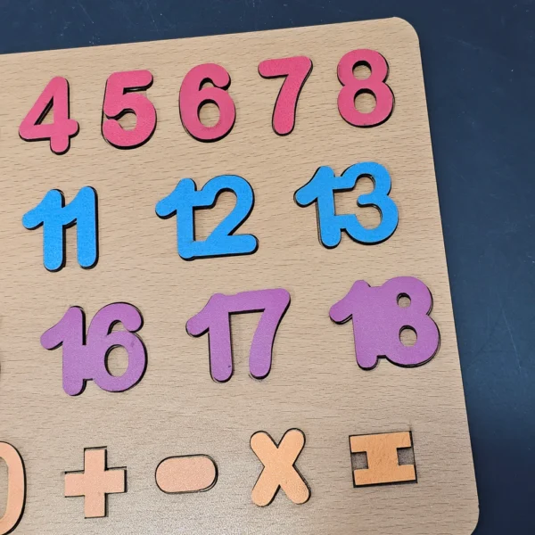 Wooden Counting Board – Montessori Math Learning Toy - Image 3