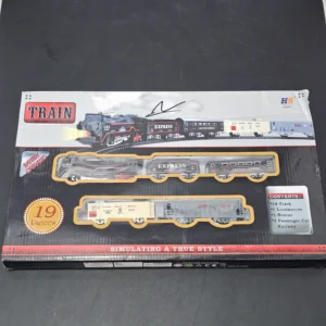 Rail King Intelligent Classic Train Set – 19 Pcs Track & Train Set for Kids