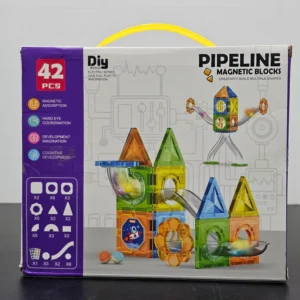 Pipe Line Magnetic Block Building Set – 42 Pcs Creative STEM Toy