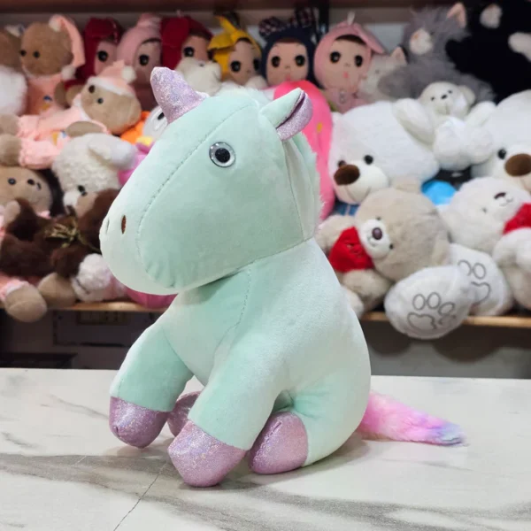 Unicorn Soft Toy – Sea Green Colour 25cm |The Kids Land