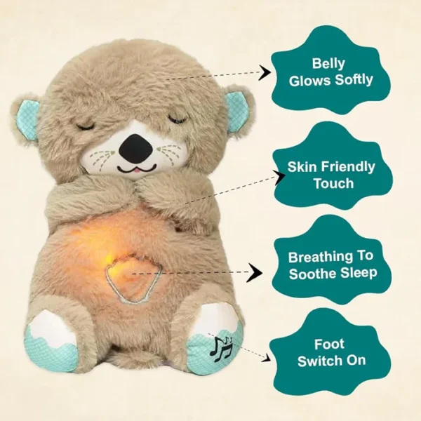 Fun Toy Breathing Bear – Realistic Plush Cuddly Toy for Kids - Image 4
