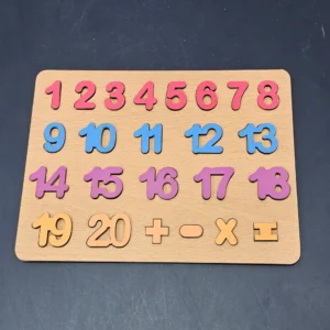 Wooden Counting Board – Montessori Math Learning Toy