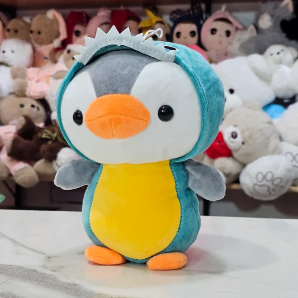 Penguin Plush Dressed as Unicorn – Sea Green Soft Toy 25cm |The Kids Land