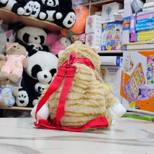 Learn to Speak Plush Cat with Shoulder Bag – Brown Colour |The Kids Land - Image 2